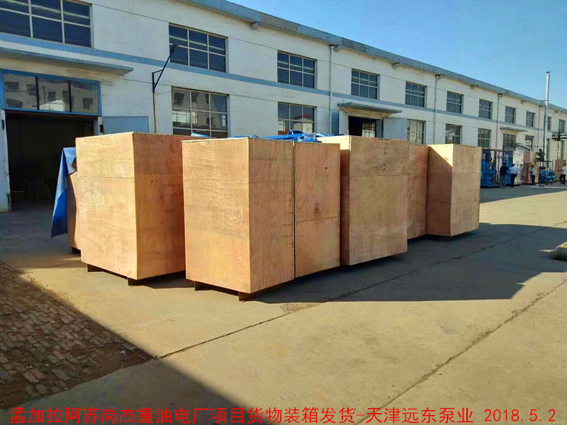 天津遠(yuǎn)東泵業(yè)貨物裝箱